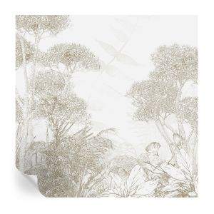 Papel de parede vinílico vegetação tropical 250x250 tulup