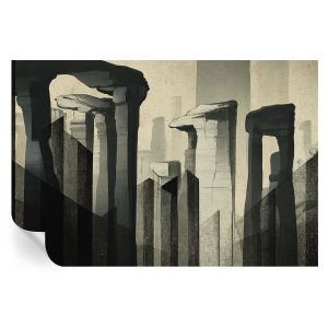 Papel de parede adesivo arquitetura bruta 104x152 tulup