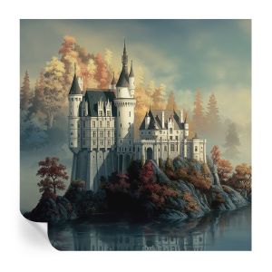 Papel parede adesivo castelo de conto de fadas 250x250 tulup