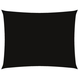 vidaXL toldo de vela rectangular tela oxford negro 5x6 m