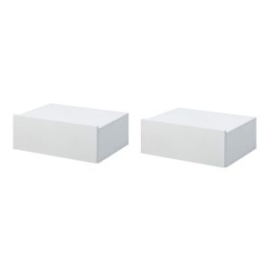 Mesa de cabeceira 40x30x15cm color blanco Homcom, casa - quarto