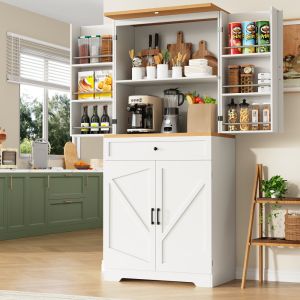 Armário alto cozinha mdf branco gavetas 12 compartimentos 80x40x180cm
