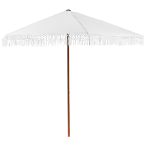 Guarda-sol de jardim 258 cm murasa branco