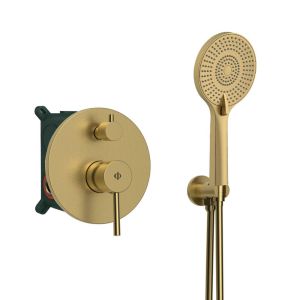 Conjunto empotrar 2 fun. Monomando sirio oro - gme