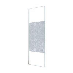 Ondee - porta uimi - painel de duche fixo - cromado - 80x210cm