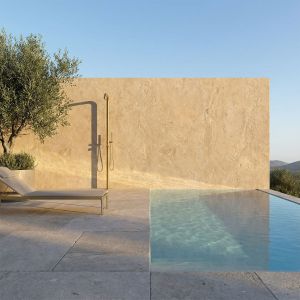 Duche exterior de água quente e fria sined chia oro