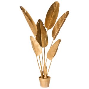 Planta artificial banana tree 123 cm dourado