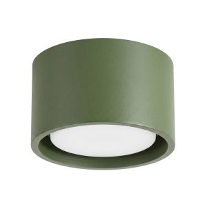 Plafons modo 1 verde oliva alumínio 10x6x10cm