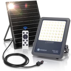 Aigostar refletor LED solar com controle remoto 300w,3000lm,6500k,ip65