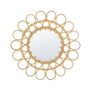 Espelho babai 60 cm 60 cm rattan natural