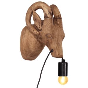 vidaXL lámpara de pared con forma de animal 25 w E27 15x24x25 cm