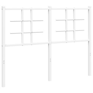 vidaXL cabecero de metal blanco 120 cm
