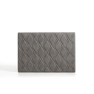 Cabeceira rubí para cama de 105 de tela gris 115x115x8. Matris