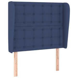 vidaXL cabecero con orejas de tela azul 83x23x118/128 cm