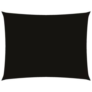 vidaXL toldo de vela rectangular tela oxford negro 4x6 m