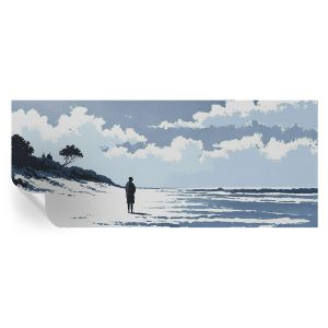 Papel de parede adesivo silêncio da praia 250x104 tulup