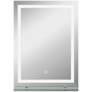 Espelho casa de banho com iluminação alumínio, vidro e LED color gris