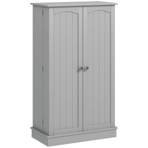Aparador para sala de estar aglomerado cinza 60x30x104 cm