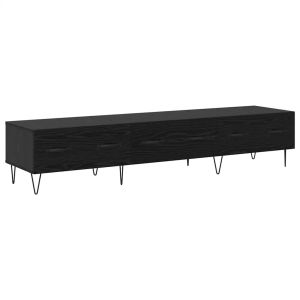 Móvel para tv - helloshop26 - 150 x 36 x 30 cm - preto - madeira de engenha