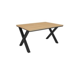 Mesa sala de jantar, 140x90x74 cm, carvalho soft