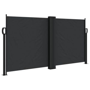 Toldo lateral retrátil 120x600 cm preto