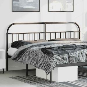 Cabeceira de cama 180 cm metal preto ewg8983