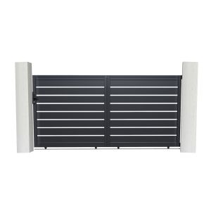 Portão de correr em alumínio vogel 3m h.160cm cinzento