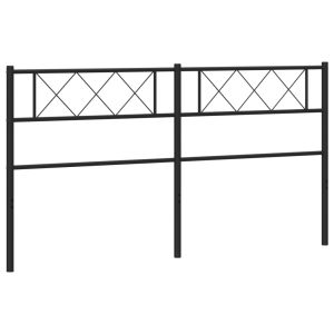 vidaXL cabecero de metal negro 200 cm