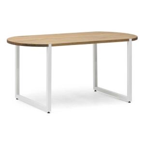 Mesa oval uley  160x80x75cm bl-ev
