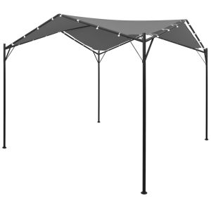 Gazebo vidaxl cinza antracite 4x4 m