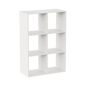 Unidade de prateleiras spacequb de 6 níveis 67,5 x 32 x 100,5 cm 7house