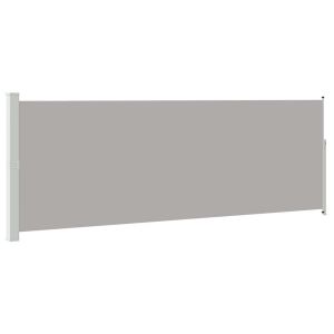 Toldo lateral retrátil 160 x 500 cm cinzento
