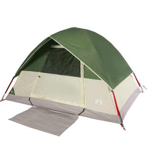 Tenda de campismo cúpula para 2 pessoas impermeável verde