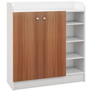 Sapateira 83x30x90 cm aglomerado de madeira color marrón Homcom