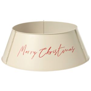 Saia para árvore de natal imatra 65 cm ferro creme
