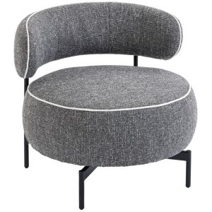 Poltrona 81x82x73 cm linho (100% poliéster) color gris Homcom