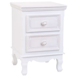 Mesa de madeira branca 37x33,5x53