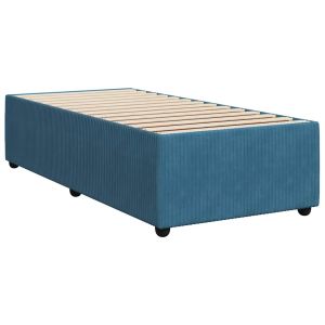 vidaXL estructura de cama de terciopelo azul 90x190 cm