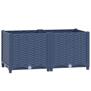 vidaXL arriate polipropileno 80x40x38 cm