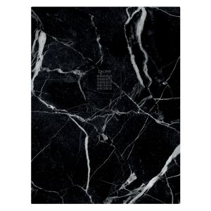Ondee - base de duche nola 3 - cortável - 70x100 - mármore preto - batoque