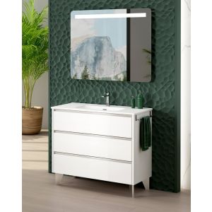 Mobiliário de banho com lavatório lavar profundidade reduzida70cm - branco