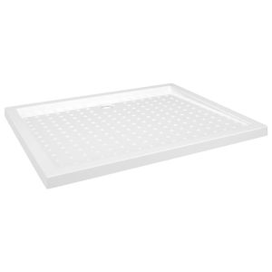 Base de chuveiro vidaxl com pontos abs branco 80x100x4 cm