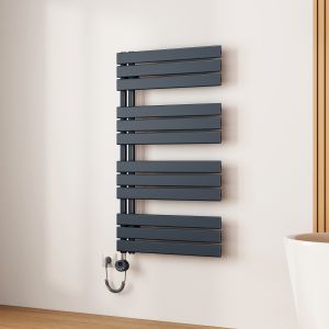 Emke toalheiro elétrico 1041x600 mm cinza antracite 600w Wi-Fi ipx4
