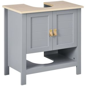Móvel para lavatório pousar 60cmx30cmx60cm mdf color gris kleankin