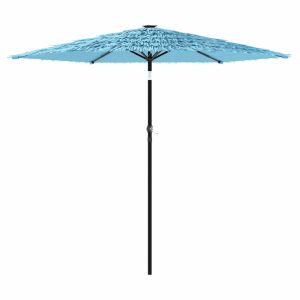 Helloshop26 - guarda-sol de jardim quadrado - 268x268x226 cm - azul
