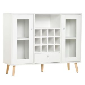 Aparador 100x33x80cm color blanco Homcom, casa - cozinha