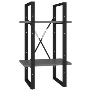 Estante com 2 prateleiras 40x30x70 cm derivados madeira cinza