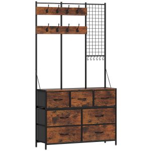 Suporte para cabide 100x30x183 cm color marrón Homcom
