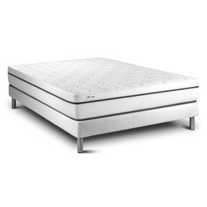 Pack sommier colchão vital spa 160 x 220 cm sommier em kit branco