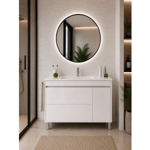 Móvel de banho com lavatório caprera sem espelho 90x45 cm branco